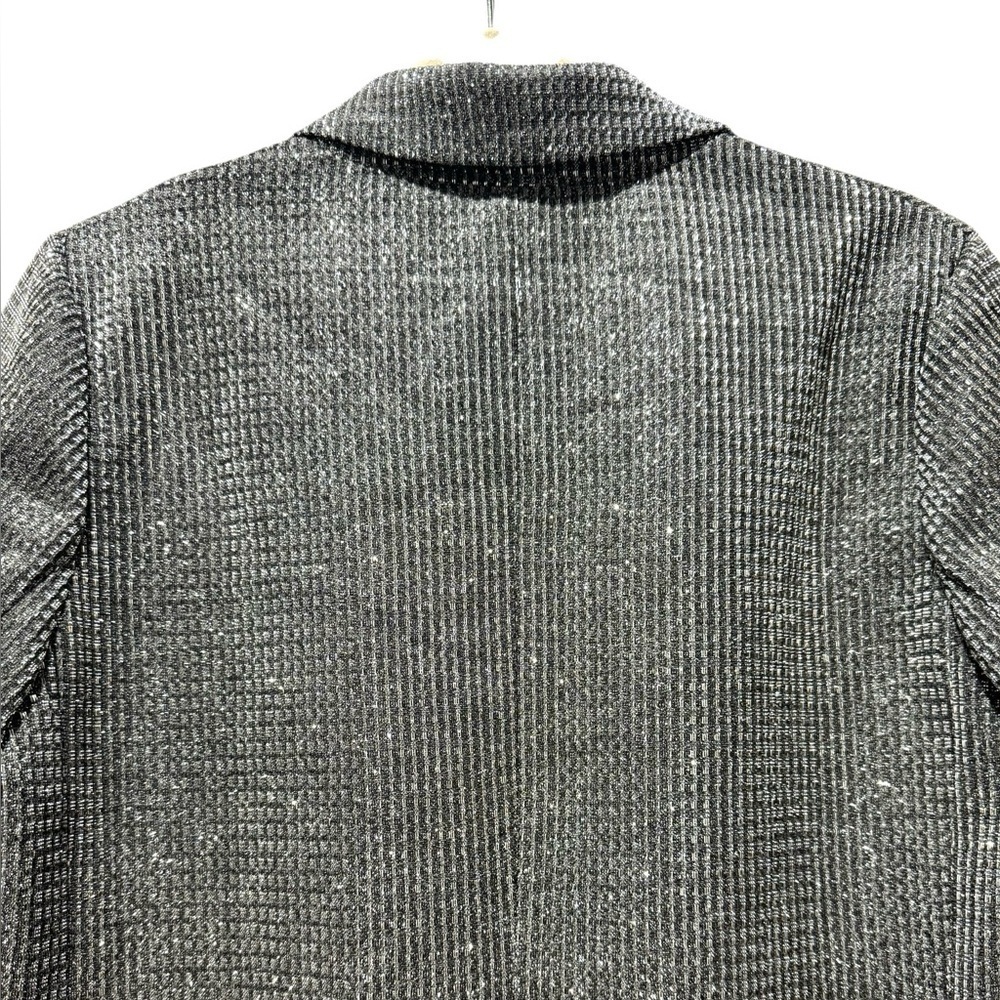 Know One Cares Metallic Blazer Medium | Double Breasted Sparkle Jacket - Picture 7 of 14